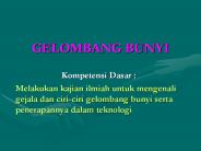 GELOMBANG BUNYI