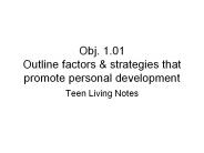 Obj. 1.01 Outline factors