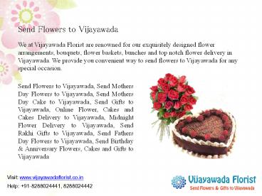 Send Birthday Flowers to Vijayawada