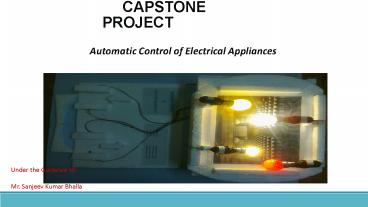 Automatic Electrical Appliances Controlling