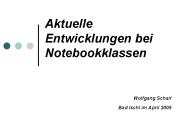 Aktuelle Entwicklungen bei Notebookklassen