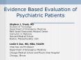 Evidence Based Evaluation of Psychiatric Patients PowerPoint PPT Presentation