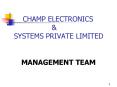 CHAMP ELECTRONICS PowerPoint PPT Presentation