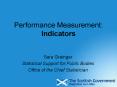 Performance Measurement: Indicators PowerPoint PPT Presentation