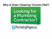 Drain Cleaning Toronto