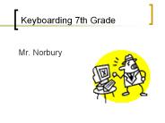 Keyboarding 7th Grade