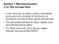 Section 1 Macroeconomics 2.1a The circular flow PowerPoint PPT Presentation