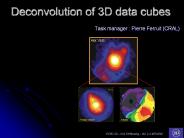 Deconvolution of 3D data cubes