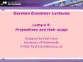 German%20Grammar%20Lectures PowerPoint PPT Presentation