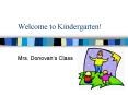 Welcome to Kindergarten! PowerPoint PPT Presentation