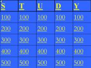 Blank Jeopardy