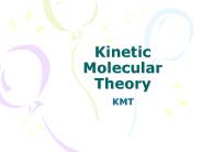 Kinetic Molecular Theory