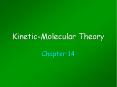 Kinetic-Molecular Theory PowerPoint PPT Presentation