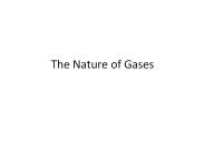 The Nature of Gases