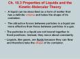 Ch. 10.3 Properties of Liquids and the Kinetic-Molecular Theory PowerPoint PPT Presentation