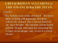 GREEK/ROMAN ALLUSIONS in THE FINANCIER PowerPoint PPT Presentation