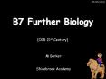B7 Further Biology PowerPoint PPT Presentation