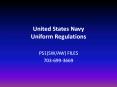 United States Navy Uniform Regulations PowerPoint PPT Presentation