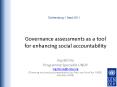 Governance assessments as a tool for enhancing social accountability PowerPoint PPT Presentation