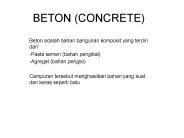 BETON (CONCRETE)