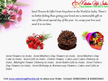 Send Gifts and Flowers to India