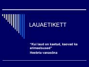 LAUAETIKETT