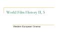 World Film History II, 5 PowerPoint PPT Presentation