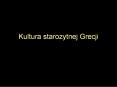 Kultura starozytnej Grecji PowerPoint PPT Presentation