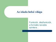 Az iskola belso vil