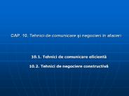 CAP. 10. Tehnici de comunicare si negocieri 