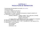 CAPITOLUL 5 TRADUCTOARE DE TEMPERATURA