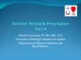 Exercise Testing PowerPoint PPT Presentation