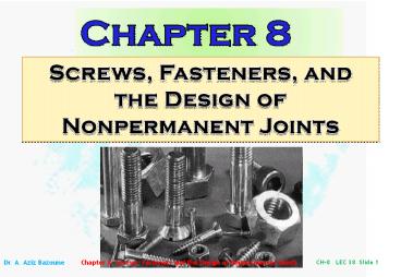 CH-8  LEC 38 Slide 1