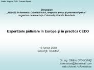 Expertizele judiciare 