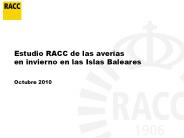 Estudio RACC de las aver