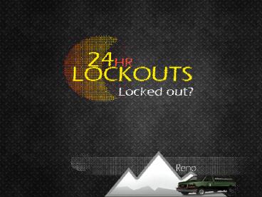 24 Hour Locksmith Reno