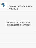 CABINET CONSEIL MGP-AFRIQUE PowerPoint PPT Presentation