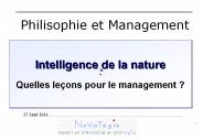 Intelligence de la nature -