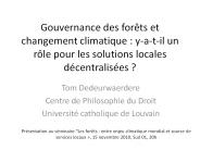 Gouvernance des for