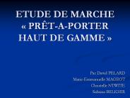 ETUDE DE MARCHE 
