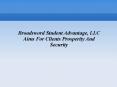 Broadsword Student Advantage LLC PowerPoint PPT Presentation