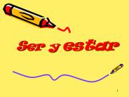 Ser y estar