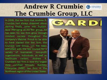 Andrew R Crumbie_The Crumbie Group, LLC