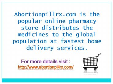 Order abortion pill for medical abortion