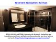 Bathroom Renovations Services PowerPoint PPT Presentation