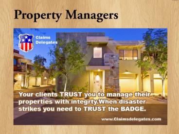 Property Managers