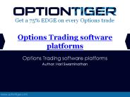 Options Trading software platforms