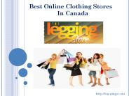 Best Online Clothing Stores In Canada