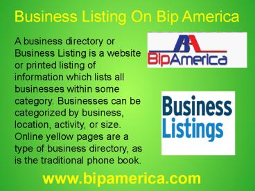 Free Business Listing Site