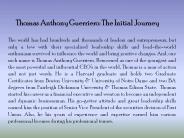 Thomas Anthony Guerriero: The Initial Journey